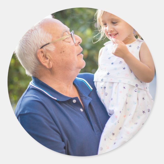 Sticker Rond Full Photo Custom Create Your Own (Devant)