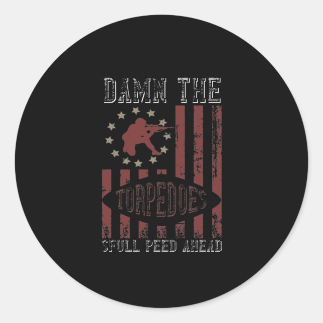Sticker Rond Full Speed Ahead 2 (Devant)