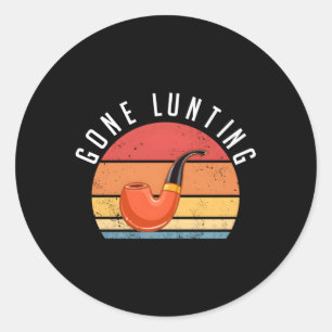 Sticker Rond Fumeur de tuyauterie fumeur de tabac de passe-temp