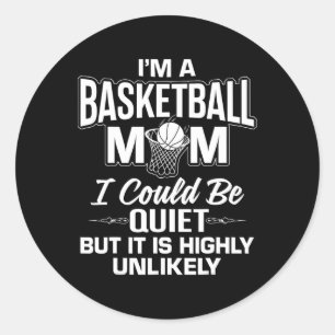 Sticker Rond Fun Bysketbyll Maman Merch - Unique Cute Moms Desi