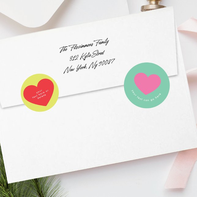 Sticker Rond FUN coloré éclatant BOLD | Joyeux Noël (Créateur téléchargé)