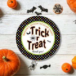 Sticker Rond Fun Colorful Trick Ou Treat Halloween Favoris