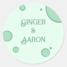 Fun Green Cercles Super Retro Mariage