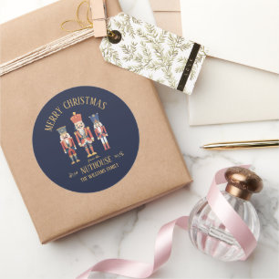 Sticker Rond Fun Joyeux Noël de Nuthouse Nutcracker