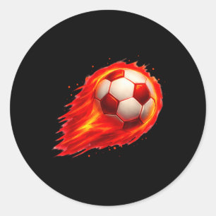 Sticker Rond Fun Soccer Effet Coloré Tie Dye Noir Jaune So