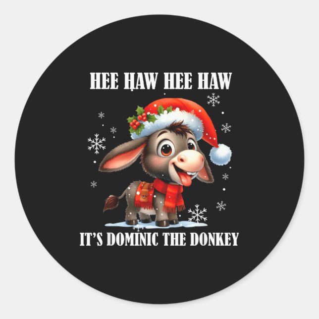 Sticker Rond Fun Ugly Christmas Traditions Celebration Funny Ch (Devant)