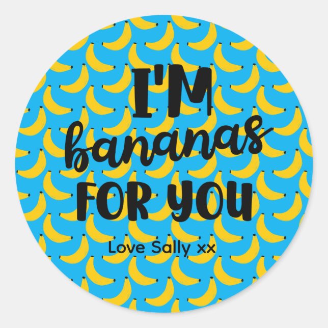 Sticker Rond Fun Valentine Favor for Friends, Classmates & Coup (Devant)