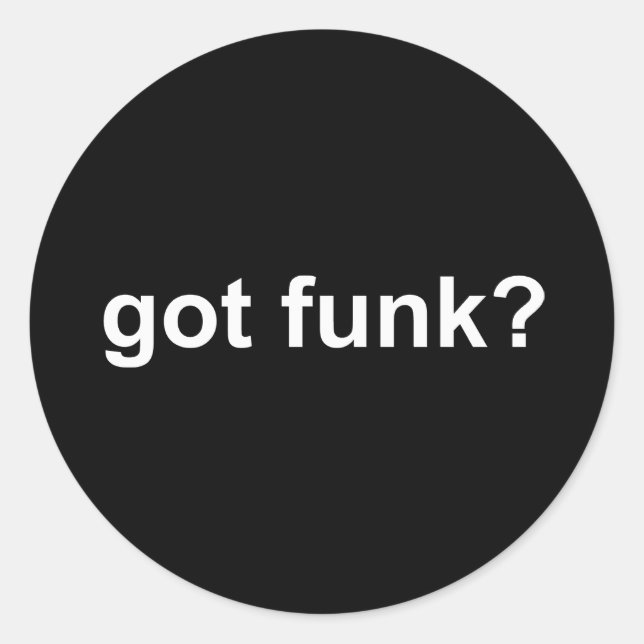 Sticker Rond Funk Black (Devant)