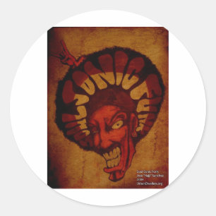 Sticker Rond funk de Zulu soulsonic