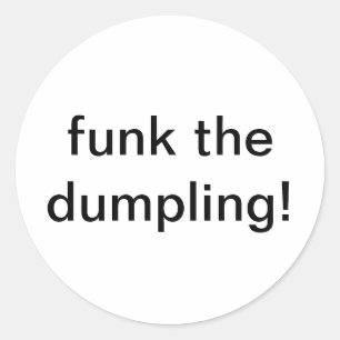 Sticker Rond funk the dumpling Jeff Hankamer Artjunkhaus Comic