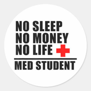Sticker Rond Funky Med School T ShirtTrust Me Je Suis Presque U
