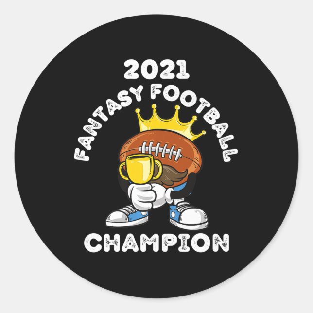 STICKER ROND FUNNY 2021 IMAGINAIRE CHAMPION IMAGINAIRE LEAGU (Devant)