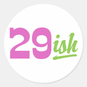 Sticker Rond Funny 30e anniversaire