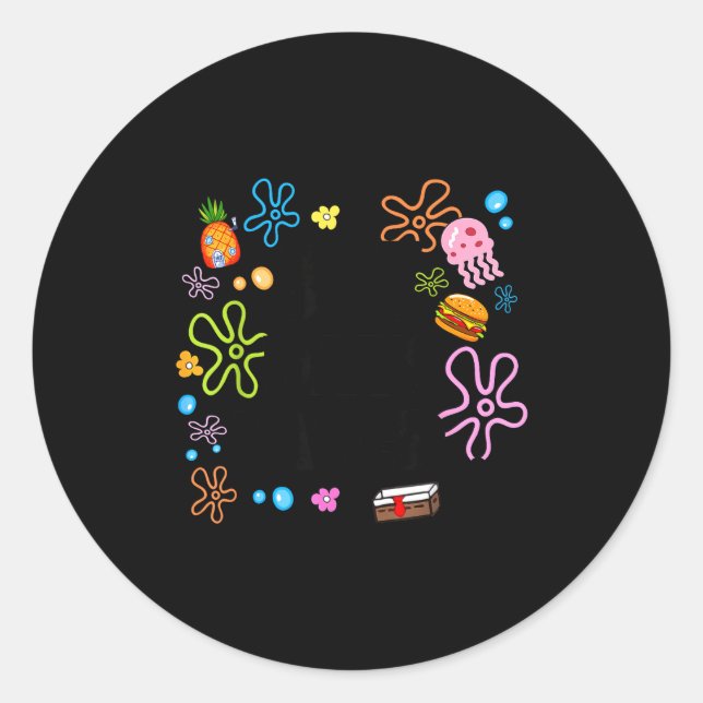 Sticker Rond Funny 367 Days Later 67 Six Seven Happy New Year G (Devant)