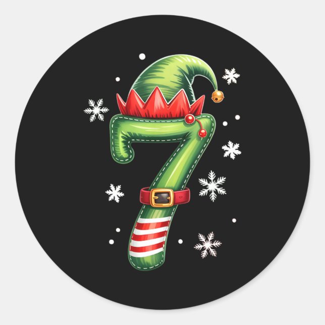 Sticker Rond Funny 67 Six Seven Meme Couple Matching Christmas  (Devant)