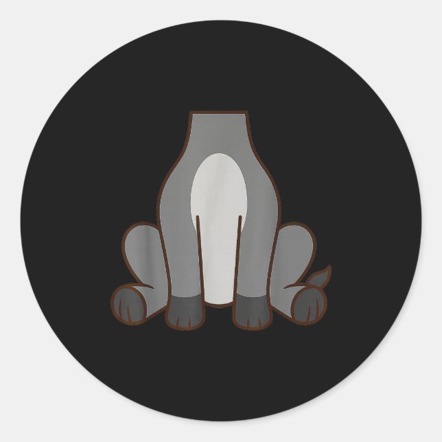 Sticker Rond Funny Adult Kids Men Women Costume  (Devant)