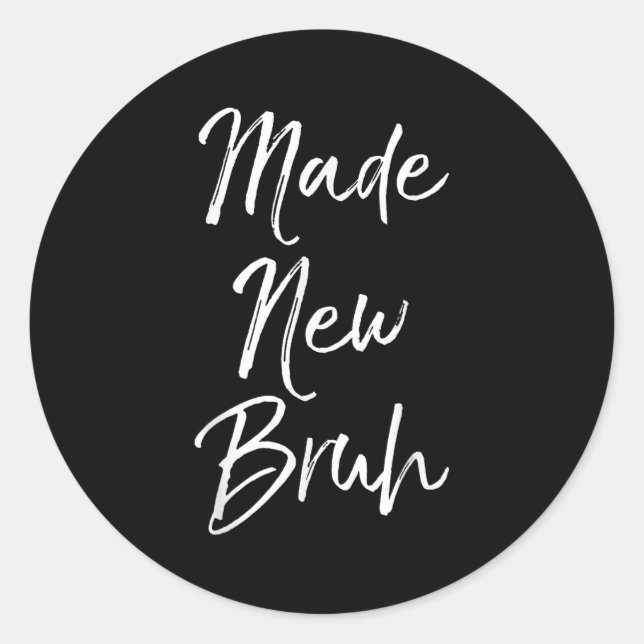 Sticker Rond Funny Baptism Gift For Boys Salvation Quote Made N (Devant)