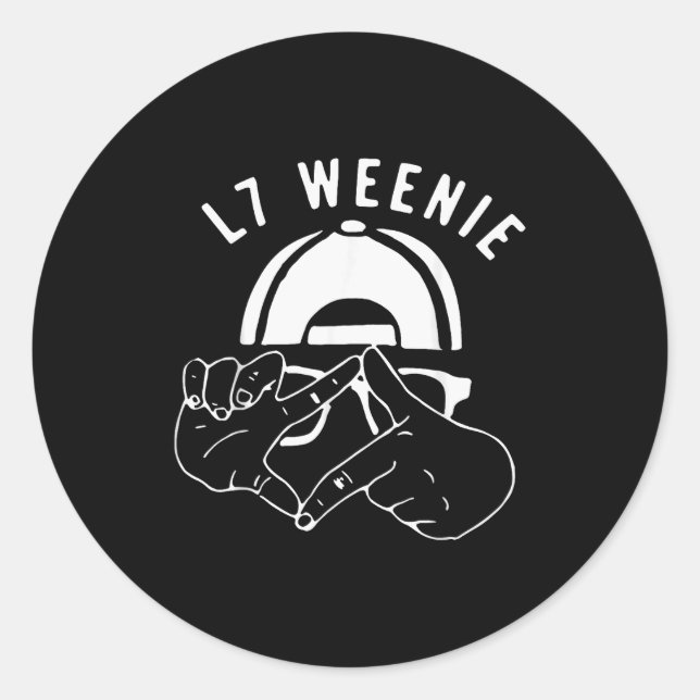 Sticker Rond Funny Baseball Softball Season Apparel  (Devant)