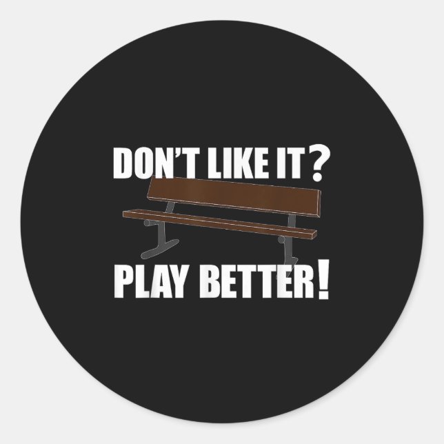 Sticker Rond Funny Basketball Coach Cadeau Motivation dure (Devant)
