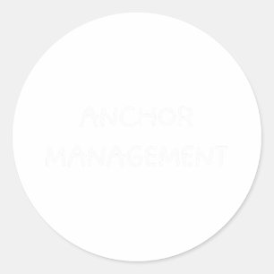 Sticker Rond Funny Bateau Capitaine - Manag Ancre nautique