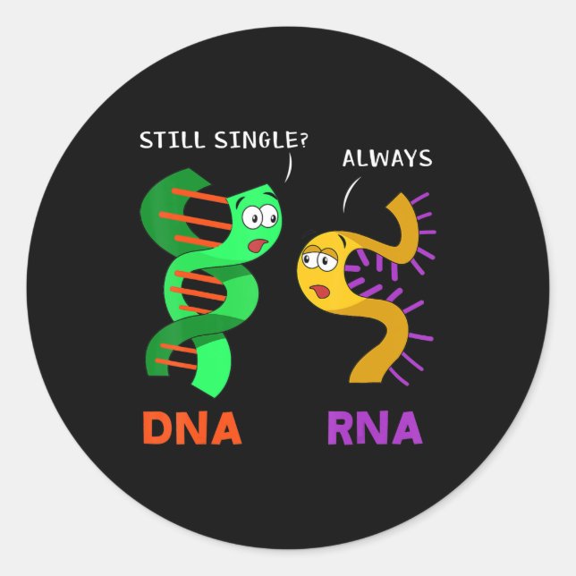 Sticker Rond Funny Biologie Pun Biologiste Professeur Professeu (Devant)