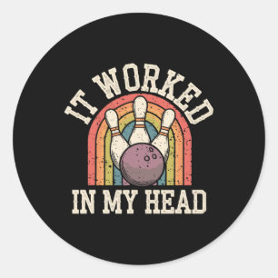 Sticker Rond Funny Bowling 4