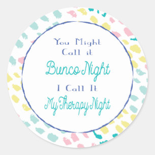 Sticker Rond Funny Bunco