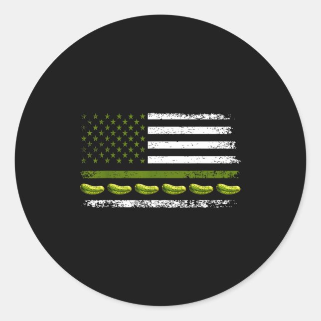 Sticker Rond Funny Ckle Cuber Us American Flag For Ckle Lovers  (Devant)