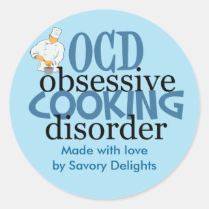 Sticker Rond Funny Custom Catering Company