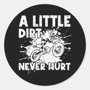Sticker Rond Funny Dirt Bike Motocross équitation