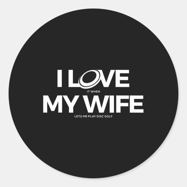 Sticker Rond Funny Disc Golf T Shirt - Men  (Devant)