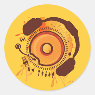 Sticker Rond Funny_Doughnut