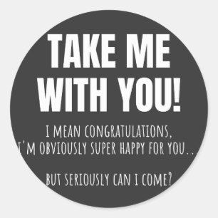 Sticker Rond Funny Farewell Mug