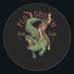 Sticker Rond Funny Flo Grosse Floride Rodeo<br><div class="desc">Funny Flo Grosse Floride Rodeo</div>