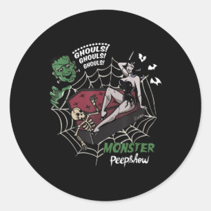 Sticker Rond Funny Frankenstein Monster Loisirs Monster Monster