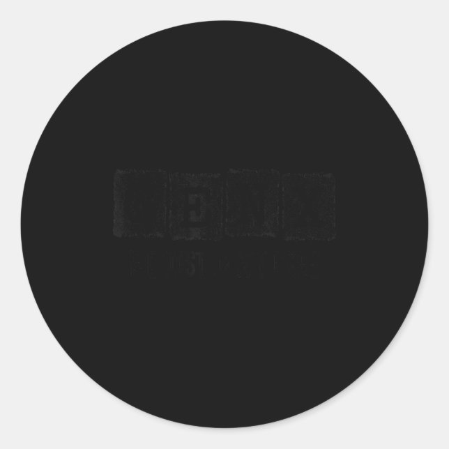 Sticker Rond Funny Gen X - Generation X - Gen X Just Don't Care (Devant)