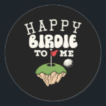 Sticker Rond Funny Golf Birthday Shirt Happy Birdie Golfer Kids<br><div class="desc">Funny Golf Birthday Shirt Happy Birdie Golfer Garçons Hommes 1</div>