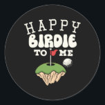 Sticker Rond Funny Golf Birthday Shirt Happy Birdie Golfer Kids<br><div class="desc">Funny Golf Birthday Shirt Happy Birdie Golfer Garçons Hommes 1</div>