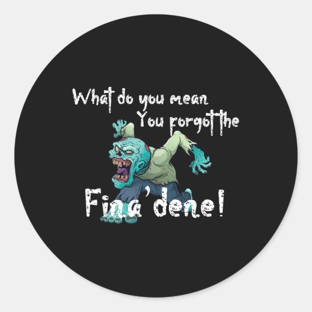 Sticker Rond Funny Guam Finadene (Devant)