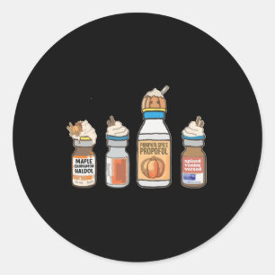 Sticker Rond Funny Halloween Tee Crna Pacu Er Ed Icu Cricital C
