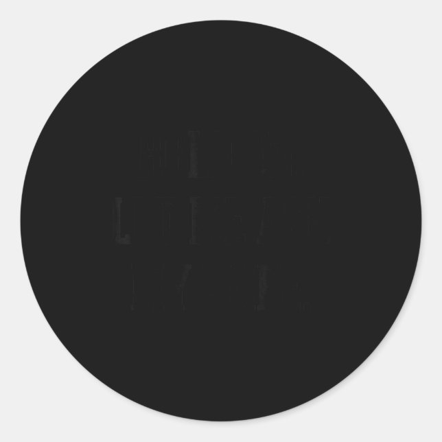 Sticker Rond Funny Husband Saying Quote Hold On Let Me Ask My W (Devant)