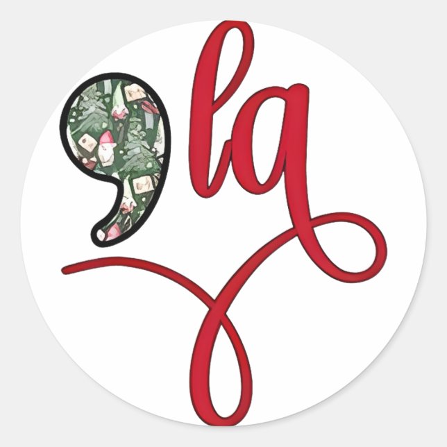 Sticker Rond Funny Kamala Harris 2024 Christmas Comma La Men Wo (Devant)