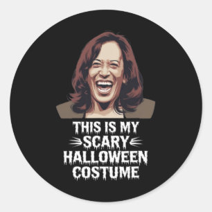 Sticker Rond Funny Kamala Harris C'Est Mon Scandale Halloween C