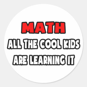 Sticker Rond Funny Math Teacher