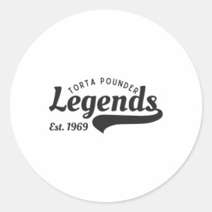 Sticker Rond Funny Mexicain Latino Pounder Torta Légendes Cinco