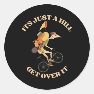 Sticker Rond Funny Mountain Biking Biker Cross Country Bike Rou