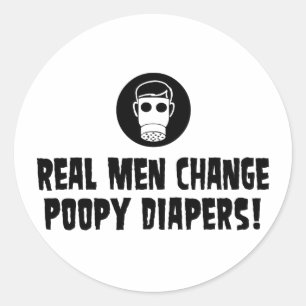 Sticker Rond Funny Nouveau papa