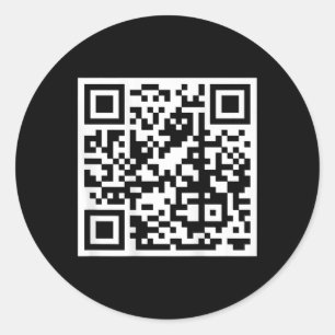 Sticker Rond Funny Qr President Trump 4547 Trump Dancing Code O