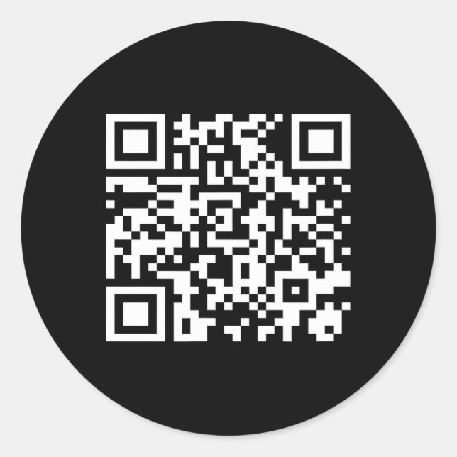 Sticker Rond Funny Qr Président Trump Dance Code 2025 (Devant)