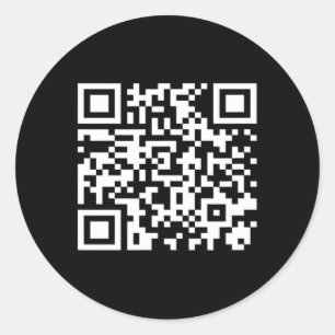 Sticker Rond Funny Qr Président Trump Dance Code 2025